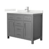 Custom image for Dark Gray with Brushed Nickel Trim / Giotto Quartz / No Mirror
