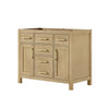 Custom image for Whitewashed Oak with Brushed Gold Trim / No Mirror