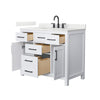 Custom image for White with Matte Black Trim / Giotto Quartz / No Mirror