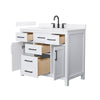 Custom image for White with Matte Black Trim / White Quartz / No Mirror