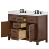 Custom image for Dark Walnut with Matte Black Trim / Carrara Cultured Marble / No Mirror