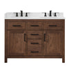 Custom image for Dark Walnut with Matte Black Trim / Giotto Quartz / No Mirror