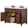 Custom image for Dark Walnut with Matte Black Trim / White Cultured Marble / No Mirror