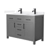 Custom image for Dark Gray with Matte Black Trim / White Quartz / No Mirror