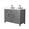 Custom image for Dark Gray with Matte Black Trim / White Quartz / No Mirror