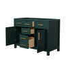 Custom image for Green with Brushed Gold Trim / No Mirror