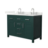 Custom image for Green with Brushed Nickel Trim / Giotto Quartz / No Mirror
