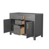 Custom image for Dark Gray with Brushed Gold Trim / No Mirror