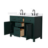 Custom image for Green with Matte Black Trim / White Quartz / No Mirror