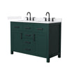 Custom image for Green with Matte Black Trim / White Quartz / No Mirror