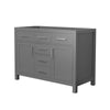 Custom image for Dark Gray with Brushed Nickel Trim / No Mirror
