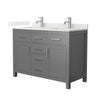 Custom image for Dark Gray with Brushed Nickel Trim / Giotto Quartz / No Mirror