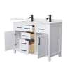 Custom image for White with Matte Black Trim / Giotto Quartz / No Mirror