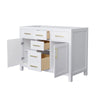 Custom image for White with Brushed Gold Trim / No Mirror