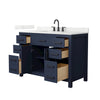 Custom image for Dark Blue with Matte Black Trim / Giotto Quartz / No Mirror