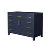 Custom image for Dark Blue with Brushed Gold Trim / No Mirror