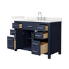 Custom image for Dark Blue with Brushed Nickel Trim / Giotto Quartz / No Mirror