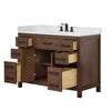Custom image for Dark Walnut with Matte Black Trim / Carrara Cultured Marble / No Mirror