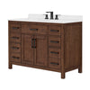 Custom image for Dark Walnut with Matte Black Trim / White Quartz / No Mirror
