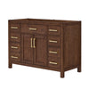 Custom image for Dark Walnut with Brushed Gold Trim / No Mirror