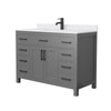 Custom image for Dark Gray with Matte Black Trim / White Cultured Marble / No Mirror