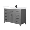 Custom image for Dark Gray with Matte Black Trim / White Quartz / No Mirror