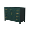 Custom image for Green with Brushed Gold Trim / No Mirror