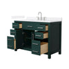 Custom image for Green with Brushed Nickel Trim / White Quartz / No Mirror
