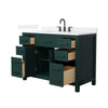 Custom image for Green with Matte Black Trim / White Quartz / No Mirror