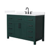 Custom image for Green with Matte Black Trim / White Quartz / No Mirror