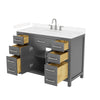 Custom image for Dark Gray with Brushed Nickel Trim / Carrara Cultured Marble / No Mirror