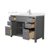 Custom image for Dark Gray with Brushed Nickel Trim / Giotto Quartz / No Mirror