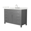 Custom image for Dark Gray with Brushed Nickel Trim / Giotto Quartz / No Mirror