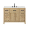 Custom image for Whitewashed Oak with Matte Black Trim / Giotto Quartz / No Mirror