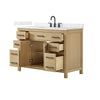 Custom image for Whitewashed Oak with Matte Black Trim / Giotto Quartz / No Mirror