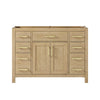 Custom image for Whitewashed Oak with Brushed Gold Trim / No Mirror
