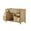 Custom image for Whitewashed Oak with Brushed Gold Trim / No Mirror