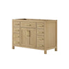 Custom image for Whitewashed Oak with Brushed Gold Trim / No Mirror