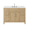Custom image for Whitewashed Oak with Brushed Nickel Trim / Giotto Quartz / No Mirror