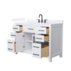 Custom image for White with Matte Black Trim / White Quartz / No Mirror