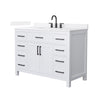 Custom image for White with Matte Black Trim / White Quartz / No Mirror