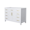 Custom image for White with Brushed Gold Trim / No Mirror