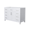 Custom image for White with Brushed Nickel Trim / No Mirror