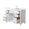 Custom image for White with Brushed Nickel Trim / Giotto Quartz / No Mirror