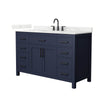 Custom image for Dark Blue with Matte Black Trim / Giotto Quartz / No Mirror