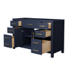 Custom image for Dark Blue with Brushed Gold Trim / No Mirror