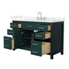 Custom image for Green with Brushed Nickel Trim / Giotto Quartz / No Mirror