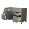 Custom image for Dark Gray with Brushed Gold Trim / No Mirror