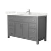 Custom image for Dark Gray with Brushed Nickel Trim / Giotto Quartz / No Mirror