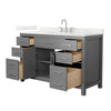Custom image for Dark Gray with Brushed Nickel Trim / Giotto Quartz / No Mirror